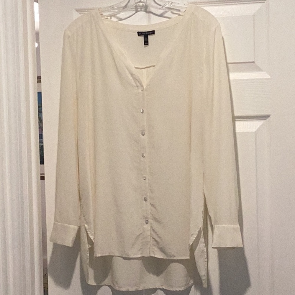 Eileen Fisher Ivory Top